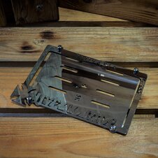 Podložka ŠPZ - chróm - LIVE TO RIDE