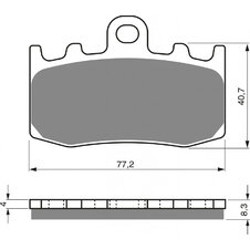 Brzdové obloženie GOLDFREN 196 S3