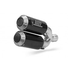 2 koncovky  výfuku MIVV MK3 D.040.SM3C Karbón