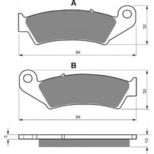 Brzdové obloženie GOLDFREN 052 AD  STREET