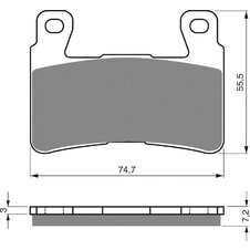 Brzdové obloženie GOLDFREN 134 S3