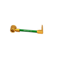 Lever guard ACCOSSATO with green hose and joint right, aluminium
