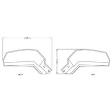 Chrániče páčiek PUIG EXTENSION 9727H dymové
