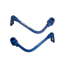 Lever guard ACCOSSATO with blue hose and joint right + left , aluminium