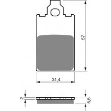 Brzdové obloženie GOLDFREN 115 AD