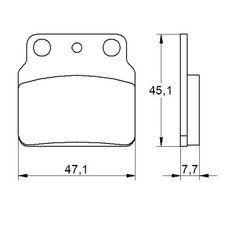 Brzdové obloženie ACCOSSATO AGPP165 OR
