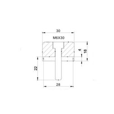 Zrkadlový adaptér PUIG ADAPTER REAR MIRROR HI-TECH IV APRILIA SHIVER 901 9871N čierna na koniec tyče