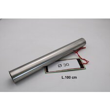 Inox tube Aii 304 Tig GPR ES.200 Brushed Stainless steel L.100cm D.30mm x 1mm