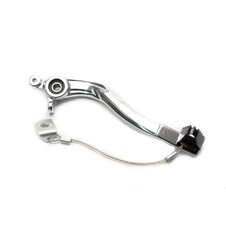 Brzdový pedál MOTION STUFF 83P-0930102 strieborné telo, čierna oceľová pevná koncovka Oceľový pevný hrot