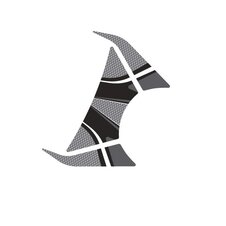 Ochranné nálepky na "okuliare" PUIG RADIKAL 2812U sivá