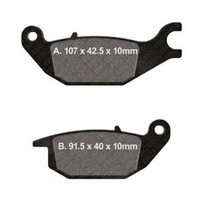 Brzdové obloženie EBC FA343 zadná