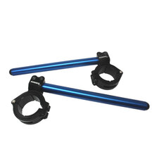 Adjustable clip-ons ACCOSSATO inclination from 6Â° to 10Â° with inner ring, blue