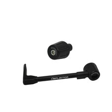 Lever guard ACCOSSATO with black hose and joint left, aluminium