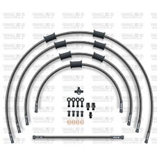 ŠTANDART -predok -sada Venhill POWERHOSEPLUS KAW-7002FB-CB (5 hadíc v sade) karbónové hadice, čierne koncovky