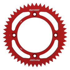 Hliníková reťazová rozeta SUPERSPROX RAL-209:48-RED červené 48T, 420