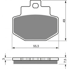 Brzdové obloženie GOLDFREN 186 S3