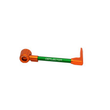 Lever guard ACCOSSATO with green hose and joint right, aluminium