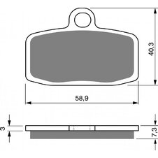 Brzdové obloženie GOLDFREN 307 AD  OFF-ROAD FRONT