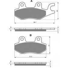 Brzdové obloženie GOLDFREN 009 K1