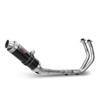 Výfuk kompletný 2x1 MIVV GP Y.045.LXB čierna oceľ d105