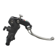 Radial brake master cylinder ACCOSSATO 19 x 20 with folding lever,silver