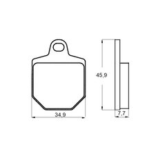 Brzdové obloženie ACCOSSATO AGPA136 EV1