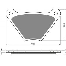 Brzdové obloženie GOLDFREN 060 AD