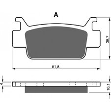 Brzdové obloženie GOLDFREN 240 K5