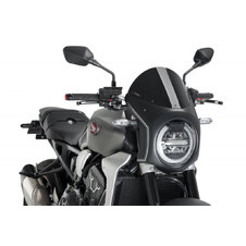 Plexi na motorku PUIG SEMI-FAIRING 3169N matná čierna čierna