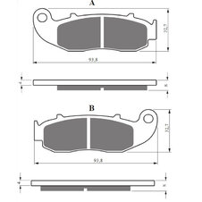 Brzdové obloženie GOLDFREN 423 S33 STREET FRONT