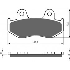Brzdové obloženie GOLDFREN 102 K5