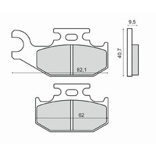 Brzdové obloženie RMS 225102890 organické