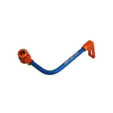 Lever guard ACCOSSATO with blue hose and joint right, aluminium