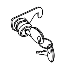 Uzamykací mechanizmus SHAD 200451R pre ATV80