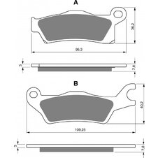 Brzdové obloženie GOLDFREN 309 S33 OFF-ROAD FRONT