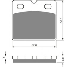 Brzdové obloženie GOLDFREN 072 S3