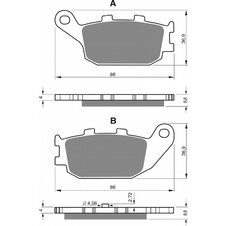 Brzdové obloženie GOLDFREN 155 S3