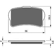 Brzdové obloženie GOLDFREN 325 AD  OFF-ROAD FRONT