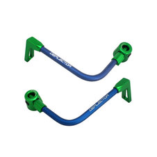 Lever guard ACCOSSATO with blue hose and joint right + left , aluminium