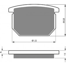 Brzdové obloženie GOLDFREN 138 S3