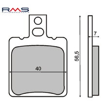Brzdové obloženie RMS 225100010 organické