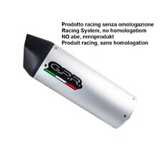 Universal racing silencer GPR FURORE TUNING.RACE.6 strieborná without link pipe