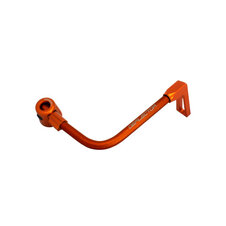 Lever guard ACCOSSATO with orange hose and joint right, aluminium