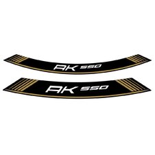 Linka na ráfik PUIG AK550 9630O zlatá linky na ráfik - sada 8ks