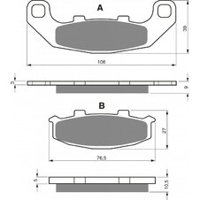 Brzdové obloženie GOLDFREN 044 AD