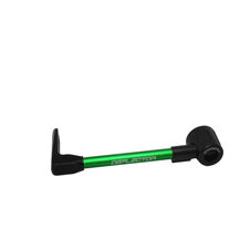 Lever guard ACCOSSATO with green hose and joint left, aluminium