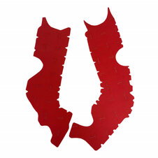 Protišmykové kryty rámu VIBRAM M7349R Off-Road červená