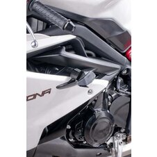 Posuvníky rámu PUIG R12 6570N čierny s šedou gumou