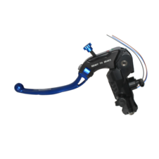 Clutch master cylinder ready to brake ACCOSSATO 16x16 with blue folding lever (nut + lever)