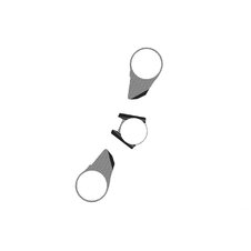 Ochranné nálepky na "okuliare" PUIG RADIKAL 9172U sivá